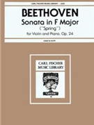 Sonata In F Major Opus 24 (spring) by Beethoven Ludwig van - Ganz and Auer - for Violin and Piano