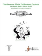 Cape Breton Highlands by Navarre Randy for Concert Band