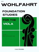Foundation Studies Bk 1 by Wohlfahrt/Issac/Lewi for Viola Method (Book 1)