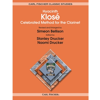 Celebrated Method for the Clarinet by Klose Hyacinthe - Bellison Simeon - Spiral Edition for Clarinet