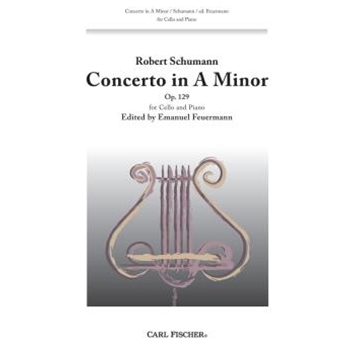 Concerto For Cello In A Minor Op. 129 by Schumann Robert for Cello and Piano