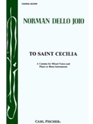 To Saint Cecilia by Dello Joio Norman John Dryden for SATB