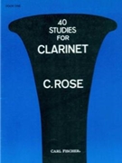 40 Studies For Clarinet Bk 1 by Rose Cyrille for Clarinet Method (Book 1)