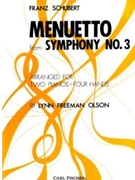 Minuetto From Symphony #3 by Schubert - Olson - for 2 Piano 4 Hands