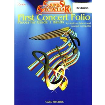 First Concert Folio by Balent and Compello - Compello Joseph - for Bb Clarinet