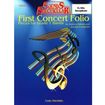 First Concert Folio by Balent and Compello - Compello Joseph - for Alto Saxophone