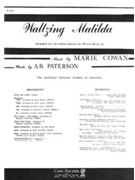 Waltzing Matilda - """"The Unofficial National Anthem of Australia by Cowan Marie - Pietro Deiro - A. B. Paterson for