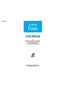 For AARON by Lukas Foss for