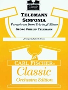 Telemann Sinfonia by Telemann Georg Philipp - Brown - for Full Orchestra