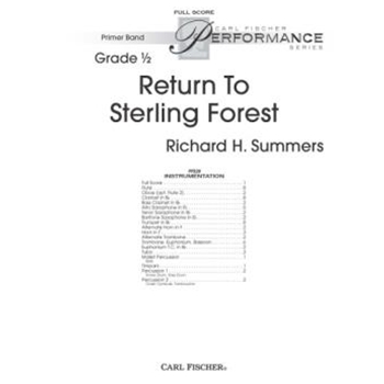 Return To Sterling Forest by Summers Richard H for