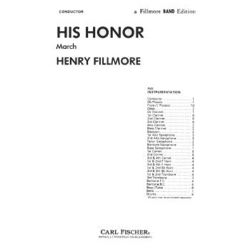 His Honor by Fillmore Henry for Condensed Score