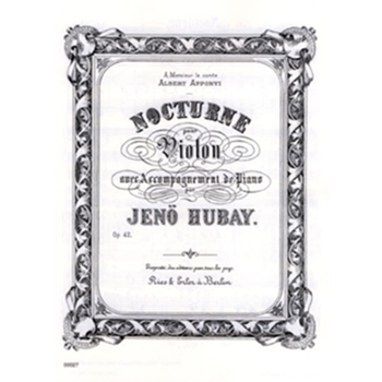 Nocturne op. 42 by Hubay Jeno for