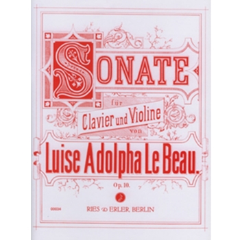 Sonate op. 10 by Le Beau Luise Adolp for