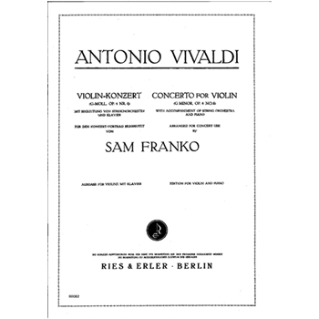 Concerto In G Minor by Vivaldi Antonio Lucio for