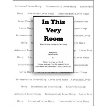 In This Very Room by Harris Ron and Carol - Fackler Barbara - for Harp Solo