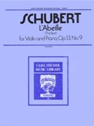 Bee The Opus 13 #9 (L'Abeille) by Schubert Franz - Saenger Gustave - for Violin and Piano