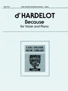 Because by D'Hardelot Guy D'hardelot for High Voice