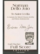 To Saint Cecilia by Dello Joio Norman John Dryden for