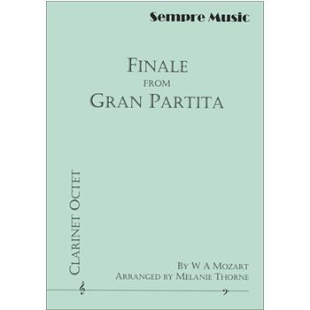 Finale from Gran Partita (Clar. Octet) by Mozart Wolfgang Amadeus - Thorne Melanie - for