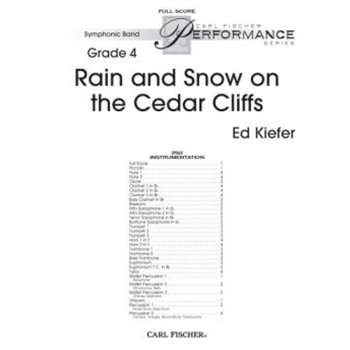 Rain and Snow on the Cedar Cliffs by Kiefer Ed for