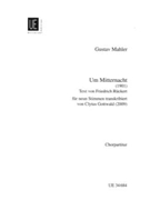 Um Mitternacht by Mahler Gustav Franz Ruckert for SATB a cappella