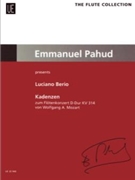 Cadenzas To Flute Concert in D Major K.314 by Luciano Berio for