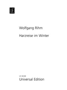 Harzreise Im Winter Fur Bariton Und Klavier by Rihm Wolfgang for