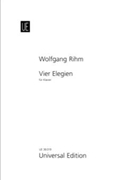 Vier Elegien Fur Klavier by Rihm Wolfgang for