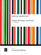 Happy Birthday Variations for violin and piano by Igudesman Aleksey for