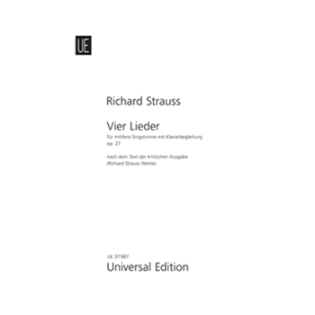 Vier Lieder Op. 27