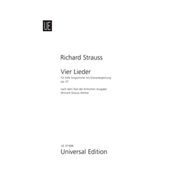 Vier Lieder Op. 27