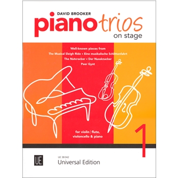 Piano Trios On Stage for violin (or flute) cello & piano by - Brooker David - for