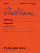 Bagatelles Opus 33 119 126 by Beethoven Ludwig van for Piano