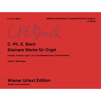 Complete Organ Works Vol.2 Short Pieces by Bach Carl Philipp Emanuel for