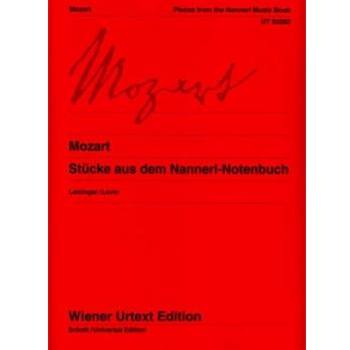 Pieces From The Nannerl Music Book by Mozart Wolfgang Amadeus for Piano