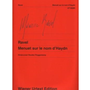 Menuet Sur Le Nom D'Haydn by Ravel Maurice for Piano