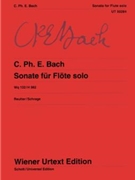 Sonata Per Il Flauto Traverso Solo Senza Basso by Bach Carl Philipp Emanuel for