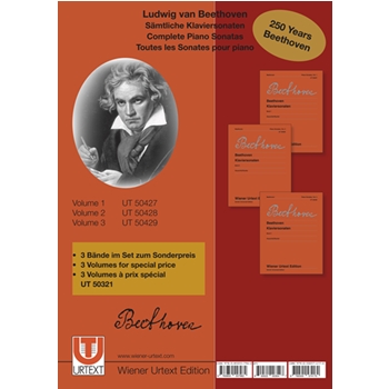 Beethoven: Complete Piano Sonatas collection of three volumes by Beethoven Ludwig van for