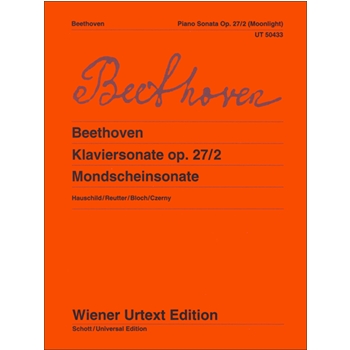 Piano Sonata Op. 27/2 (Moonlight) ìMoonlight Sonataî by Beethoven Ludwig van for