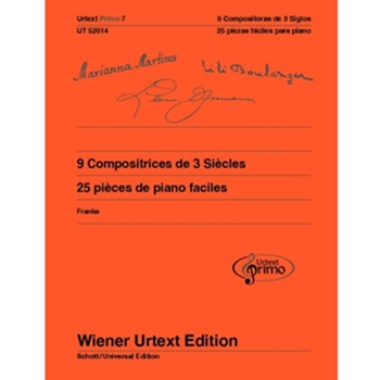 Urtext Primo Volume 7 9 Compositrices de 3 Siecles | 9 Compositoras de 3 Siglos