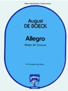 Allegro by De Boeck Auguste for Trumpet and Piano
