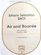 Air & Bourree by Bach Johann Sebastian - Bell William - for Tuba and Piano
