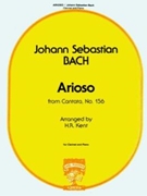 Arioso From Cantata #156 by Bach Johann Sebastian - Kent H R - for Bb Clarinet and Piano