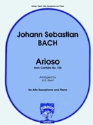 Arioso From Cantata #156 by Bach Johann Sebastian - Kent H R - for Alto Saxophone and Piano