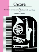 Encore by Hilliard Quincy C for Trombone and Piano