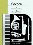 Encore by Hilliard Quincy C for French Horn and Piano