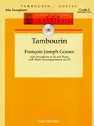Tambourin by Gossec Francois-Joseph for Alto Saxophone and Piano