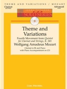 Theme & Variations From Quintet K581 by Mozart Wolfgang Amadeus - Cochrane Walter - for Clarinet Solo