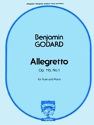 Allegretto Opus 116 #1 by Godard Benjamin for Flute and Piano