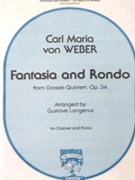 Fantasia & Rondo by Weber - Langenus Gustave - for Clarinet Solo